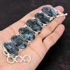 Ларвикитовый браслет Уникальный дизайн ювелирных изделий Браслет из стерлингового серебра 925 пробы Ювелирные изделия из настоящего драгоценного камня Регулируемый браслет-цепочка ручной работы Подарок для жены