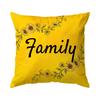 1/4Pcs Yellow Letters Sunflower Design Cushions Pillowcase Polyester Cushion Cover Throw Pillow Pillowcover Home Car Sofa Decor