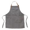 Basic Standard Apron DIY Gardening Stylish Canvas Denim Vintage Style Thick Durable 20oz Lots of Pockets 5 Pockets Gray W67 D80 Unisex Size Adult