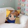 Kawaii Cardcaptor Ssakura Case Plush Fabric Soft Pillowcase Double Sided Print Cushion Cover Household Gifts