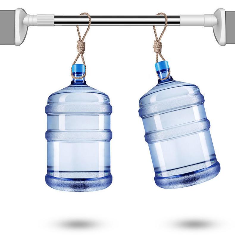 Раздвижная вешалка для одежды, многофункциональные штанги для душевых занавесок, регулируемые вешалки, простые опорные штанги из нержавеющей стали, аксессуары