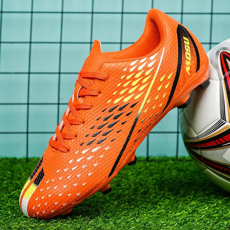 Мужские футбольные бутсы с длинными шипами и высокой лодыжкой, футбольные бутсы FG, уличные бутсы для травы, футбольные бутсы, тренировочные спортивные футбольные бутсы