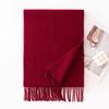 DayApril Women's Pure Wool Tassel Scarf