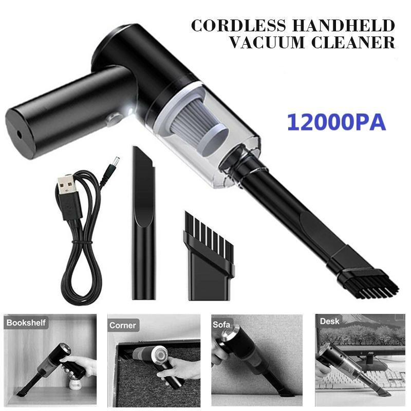 НОВЫЙ 12000PA беспроводной ручной пылесос малошумный мощный мини перезаряжаемый автомобильный бытовой пылесос для влажной и сухой уборки