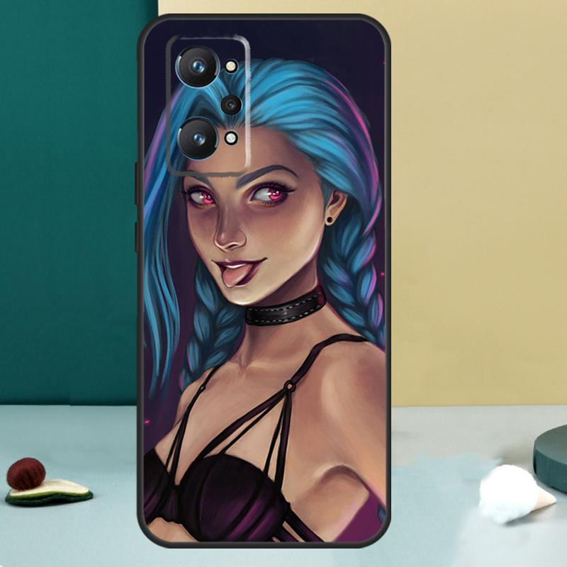 Чехол Jinx Arcane для Realme 14 13 Pro Plus 10 11 12 GT 5 6 6T GT7 Pro C61 C55 C53 C51 C21Y C25S C75 C67