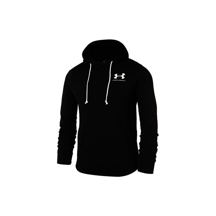 Under Armour Мужские толстовки с капюшоном с логотипом, черные 1370401-001