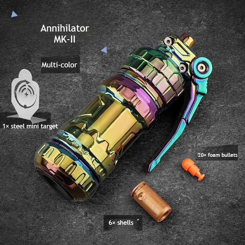 Новинка Сплав Мини-Пусковая Установка Граната с Выбрасываемым Корпусом Игрушка Снятие Стресса Фиджет-Игрушка Портативная Забавная Игрушка для Пальцев Подарок для Детей