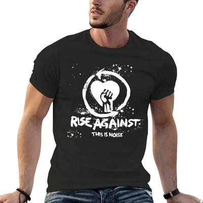 Новая футболка группы Rise Against Музыка Панк-рок мужская одежда футболки для мальчиков смешные футболки футболки слим-фит для мужчин