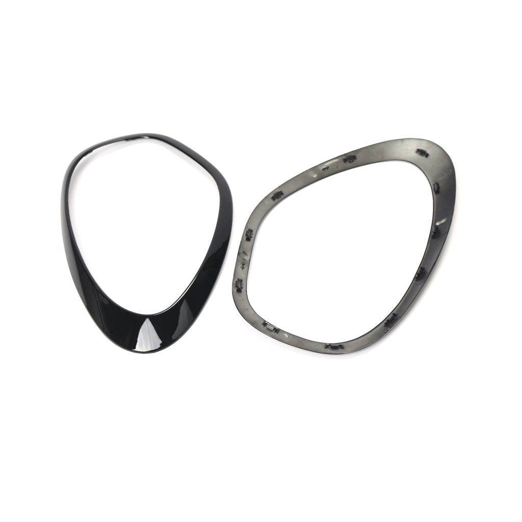 2 шт., глянцевое черное кольцо для фар, накладка, объемная крышка для Mini Cooper R60 Countryman 2011 2012 2013 2014 2015