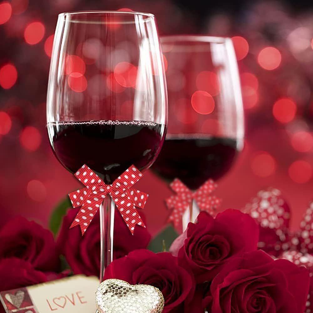 Polyester Heart Print Ribbon Single-Sided Gift Packaging Ribbon Red Love Printed Ribbon Wedding