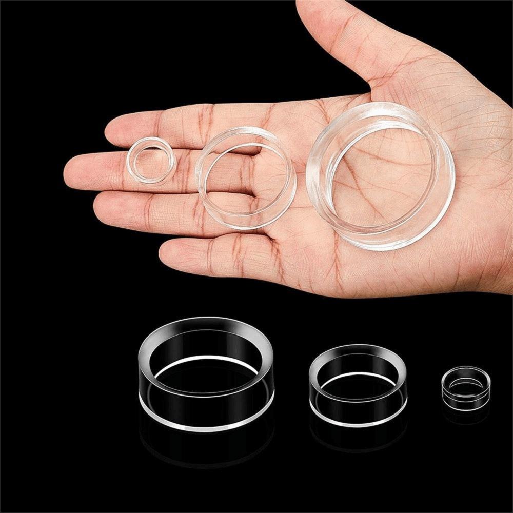 Acrylic Round Clear Baseball Display Stands Holder Rings Racks Storage Holders