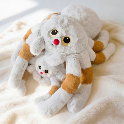 Плюшевая игрушка Паук 30/50 см Мягкое Чучело Животное Красный Нос Большие Глаза Симуляция Кукла Паук Оригинальный Подарок для Детей Взрослых
