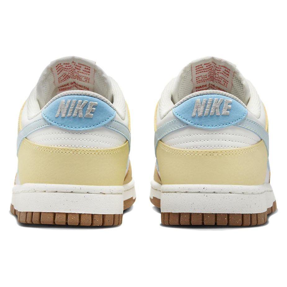 Nike Dunk Low Next Nature Soft Yellow Водолей Синие женские кроссовки Кремовые Summit-White Glacier-Blue FZ4347-100