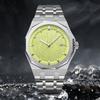 PINTIME Octagon Роскошные мужские кварцевые часы Мода Нержавеющая сталь Бизнес Мужские наручные часы с датой Водонепроницаемые светящиеся