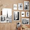 Modern Paris Tower City Street Landscape Canvas Painting Wall Art Black White Lip Posters Prints Pictures Home Living Room Decor
