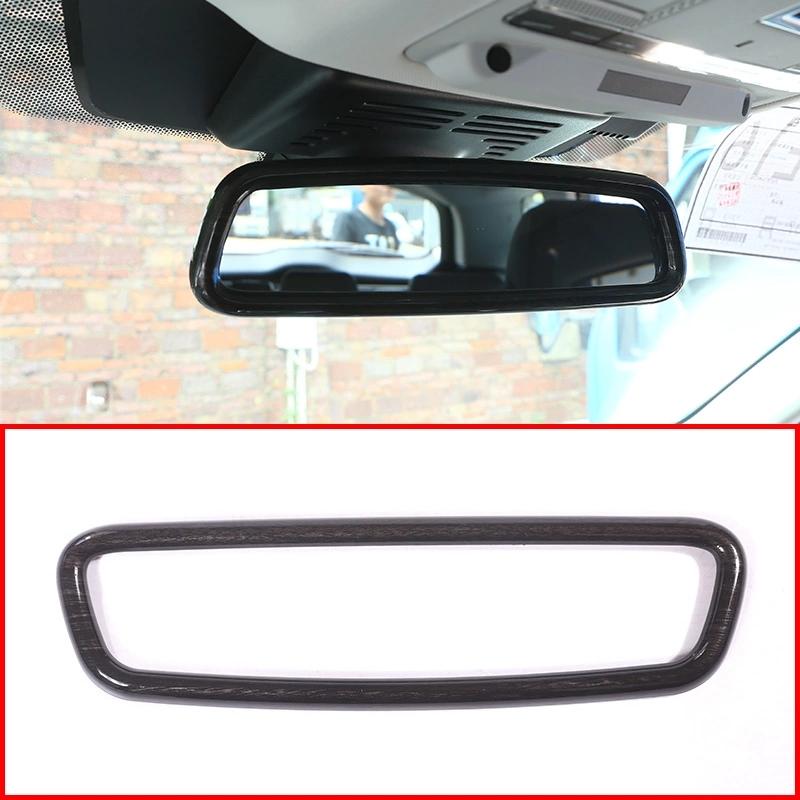 BBT1 For Jaguar XE XF XJL F-Pace F pace X761 E-PACE Car ABS Carbon Fiber Interior Rearview Mirror Frame Cover Trim Accessories
