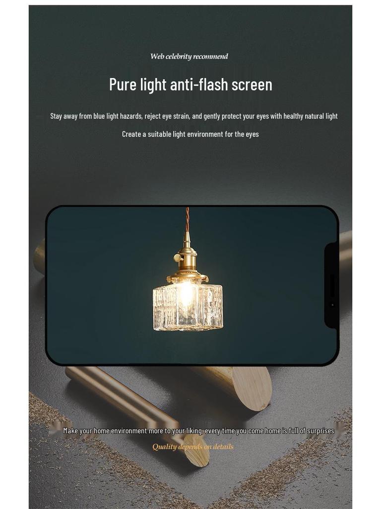 Японский ретро трехрожковый стеклянный подвесной светильник для ресторана, кафе, бара или прихожей дома