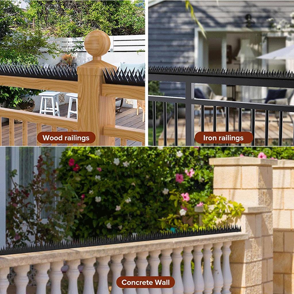 Металлические шипы для забора, отпугиватель животных, защита от лазания, защита от кражи, настенные шипы для дома, улицы