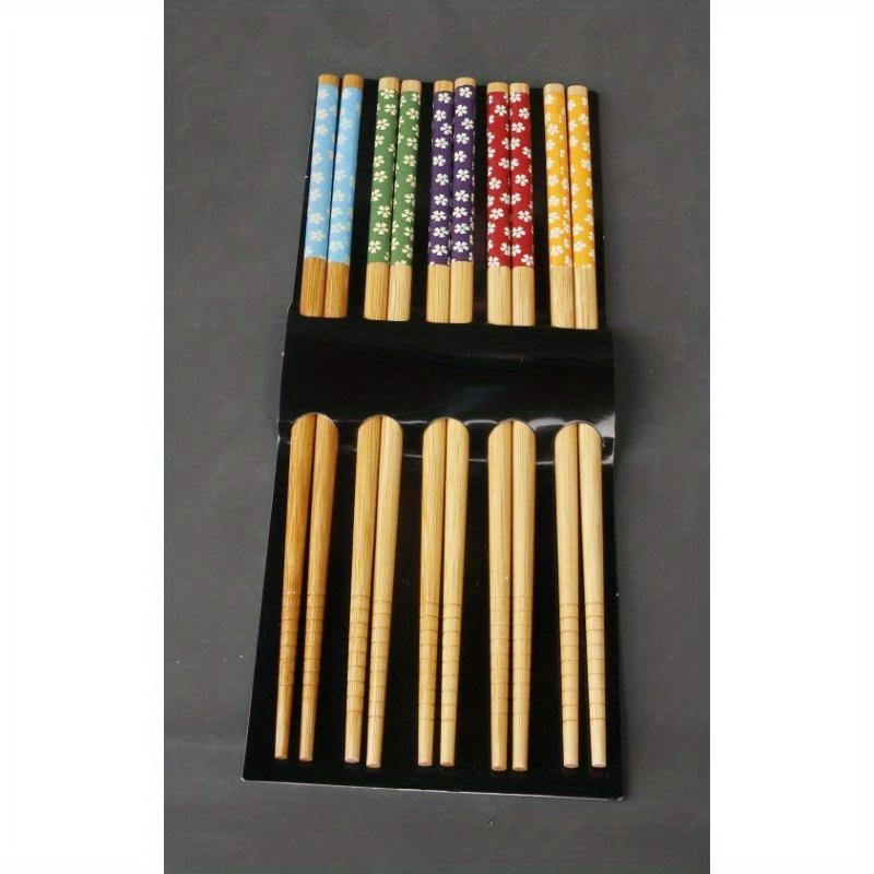 5 пар многоразовых палочек для суши, нескользящие палочки для еды, китайские палочки для еды, столовая посуда, подарочные кухонные принадлежности