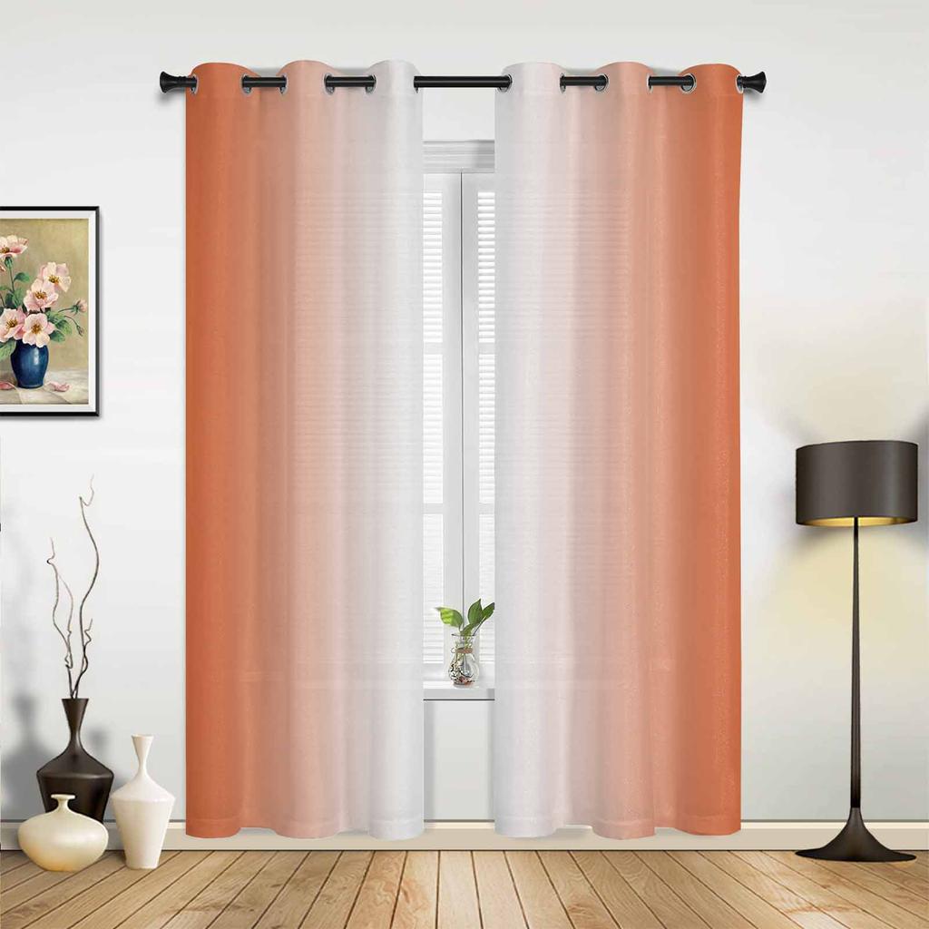 Розовые белые градиентные шторы для спальни, гостиной, шторы для кухни, детской комнаты, занавески для окна, современный домашний декор
