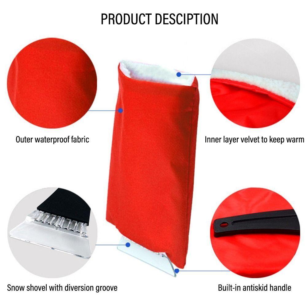 Scratch-Free Car Cleaning Warm Glove Snow Shovel Ideal Ice Removal Clean Tool Household Use