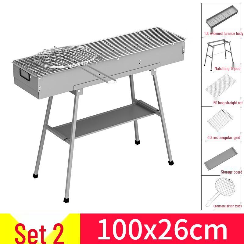 Zhi Shi Large Commercial Charcoal BBQ Grill