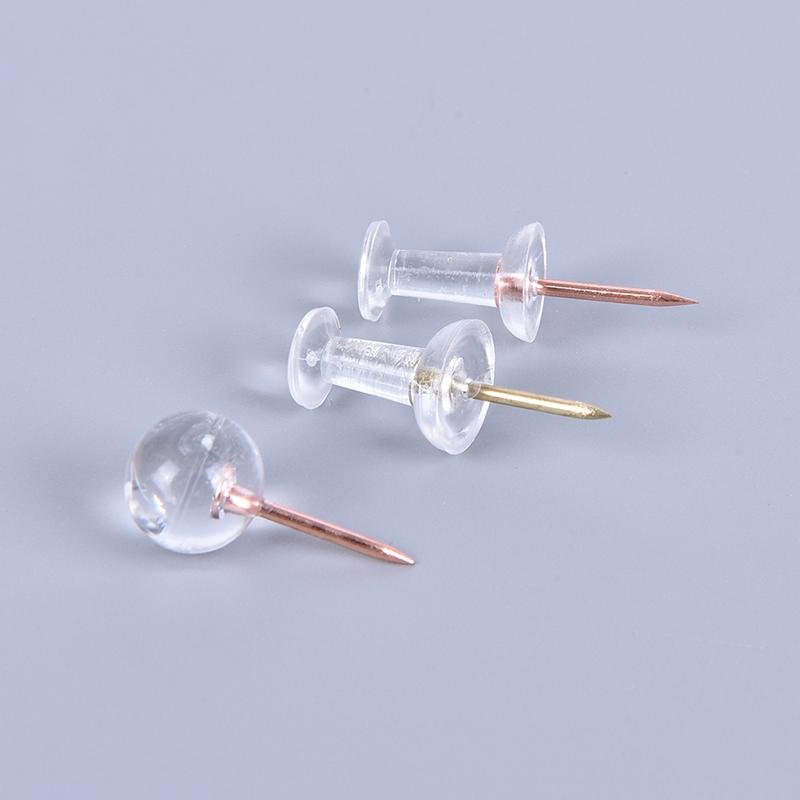 100 шт. канцелярская кнопка для большого пальца прозрачный цветной рисунок пробковая доска офисная канцелярская кнопка