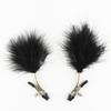 fancy Feather Nipple Clamps Tickle tease sensitive nipples with adjustable clamps cosplay game sex toys for couples