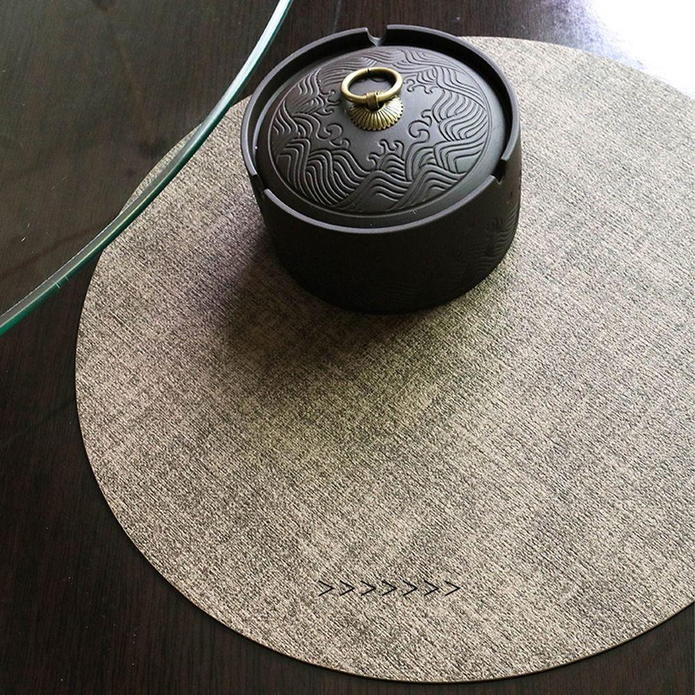 33cm Table Mat PVC Cup Mat Waterproof Coaster Coffee Mug