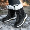 35-42women's High-top Cotton Shoes Boots Large-size Outdoor Anti-slip Waterproof Women's Snow Boots