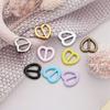 Ultra-small Stuffed Toys Diy Dolls Buckles Heart Shape Buckle Belt Buttons Doll Bags Accessories