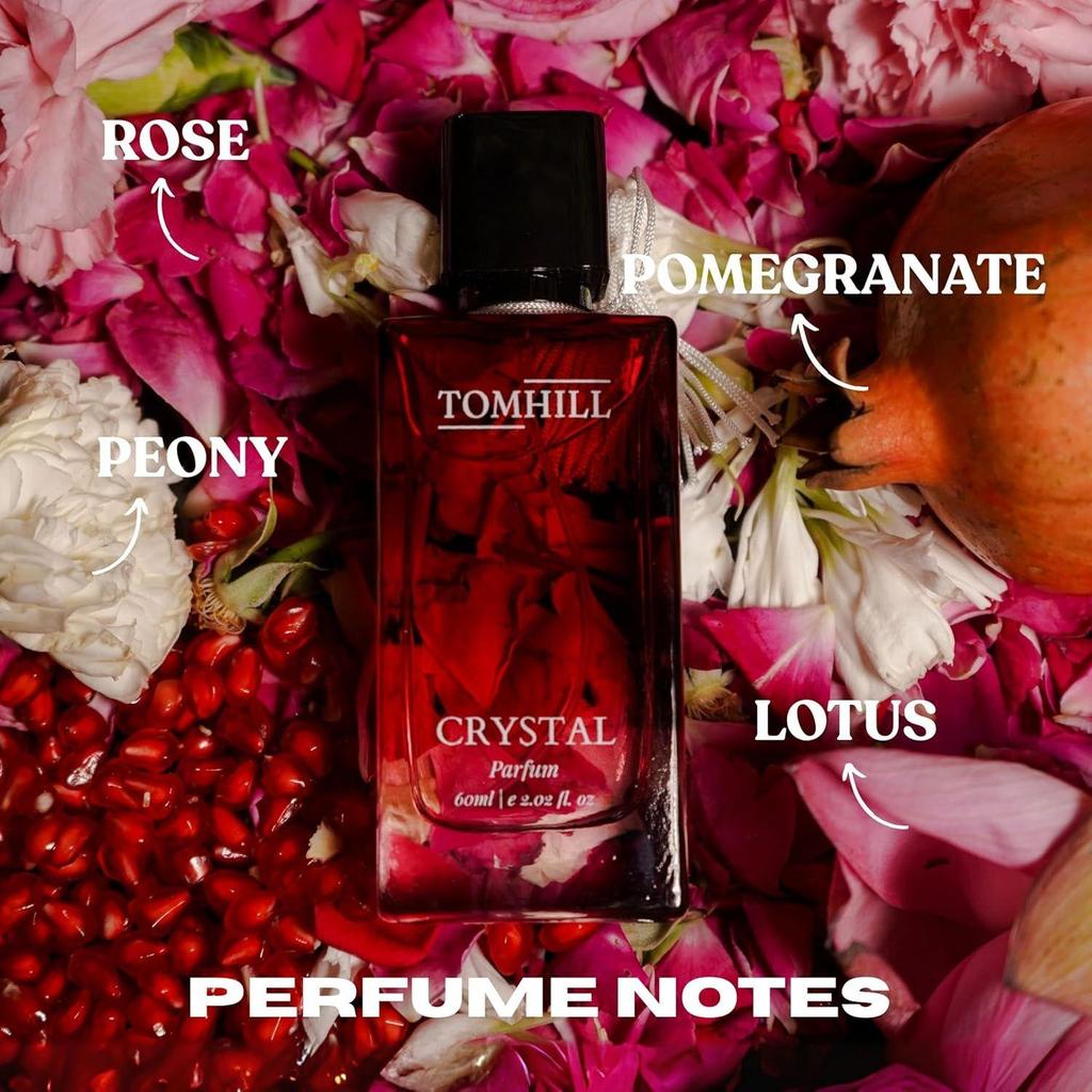 TOMHILL Crystal Fresh Парфюм 60 мл для Женщин – Стойкие Духи | Цветочно-Свежий Аромат | В Комплекте Элегантный Бархатный Мешочек