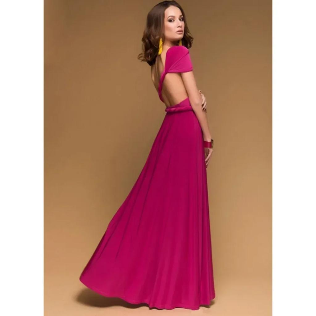 Модное многофункциональное платье-жилет с V-образным вырезом Vestidos De Fiesta Женское длинное платье Сексуальное на бретельках Летнее макси-платье для дам