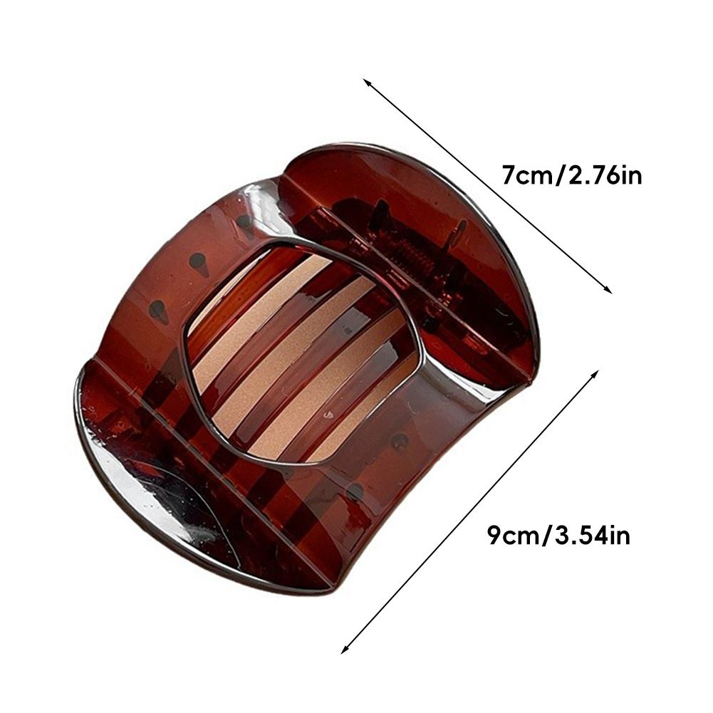 Ретро черепаховая заколка для волос Элегантная простая нескользящая заколка для волос Коготь Заколка для волос Головной убор Аксессуар для волос для женщин