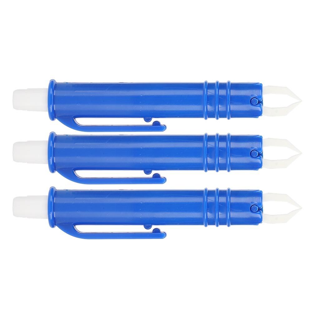 3Pcs Fine Tip Pet Grooming Tweezers Blue Pet Skin Care Tool Precision Grab Tool Outdoor Pet Use