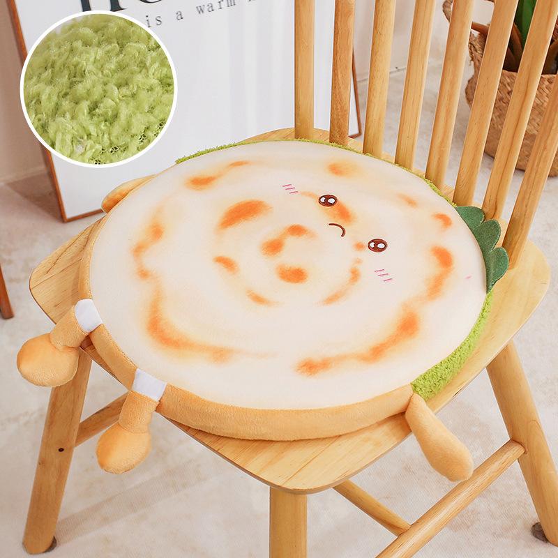 Cartoon Soft Memory Cotton Roujiamo Round Seat Cushion Office Sedentary Butt Pad Girls Tatami Futon Pad