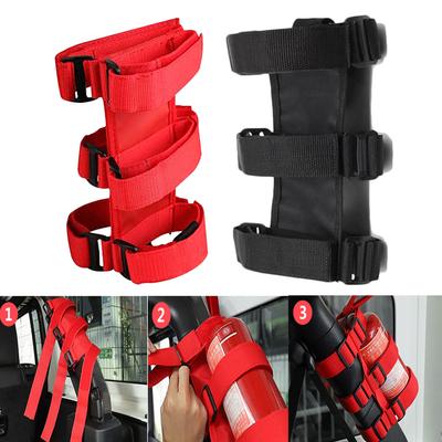 Регулируемый ремень для крепления огнетушителя для Jeep Wrangler Roll Bar, держатель огнетушителя, автомобильный держатель огнетушителя
