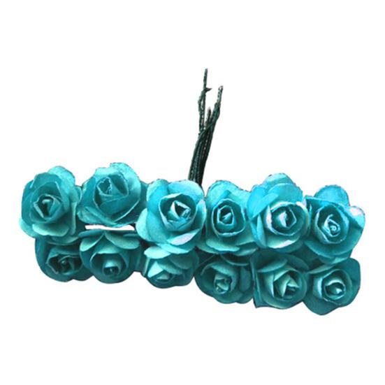 12шт искусственный цветок розы дома день рождения свадьба праздничная вечеринка DIY украшения