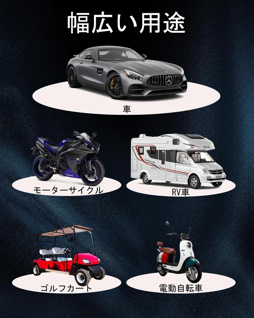 Digital Battery Tester, 12V/24V Voltmeter for Car and Motorcycle Batteries, LCD Display and LED, 2 Modes