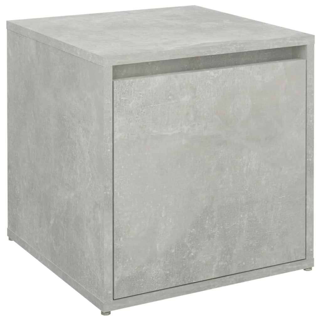 Drawer Box Concrete Grey 40.5 x 40 x 40 cm Wood Based Material
