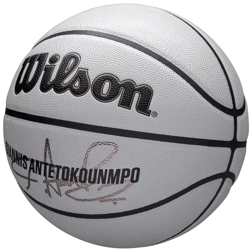 Wilson NBA Player Icon Uv Bskt Giannis, Unisex grey Basketball