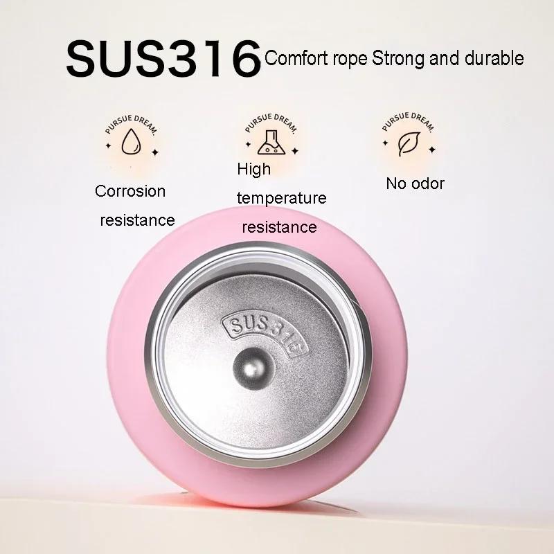 HVK Cute High-Value Thermos for Children And Students Small Cover Bowl Direct Drinking Insulated Water Bottle for Primary School