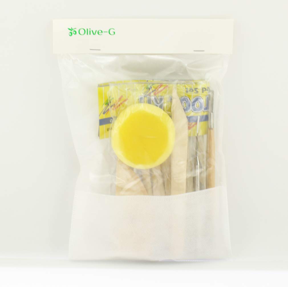 Olive-G 13-Piece Clay Tool Starter Kit for Pottery, Clay, and Crafts