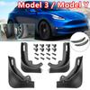Mudflaps Mud Flaps Splash Guards Mudguards Front Rear Fender Protector for Tesla Model Y  2022 2023 Model 3 Model3