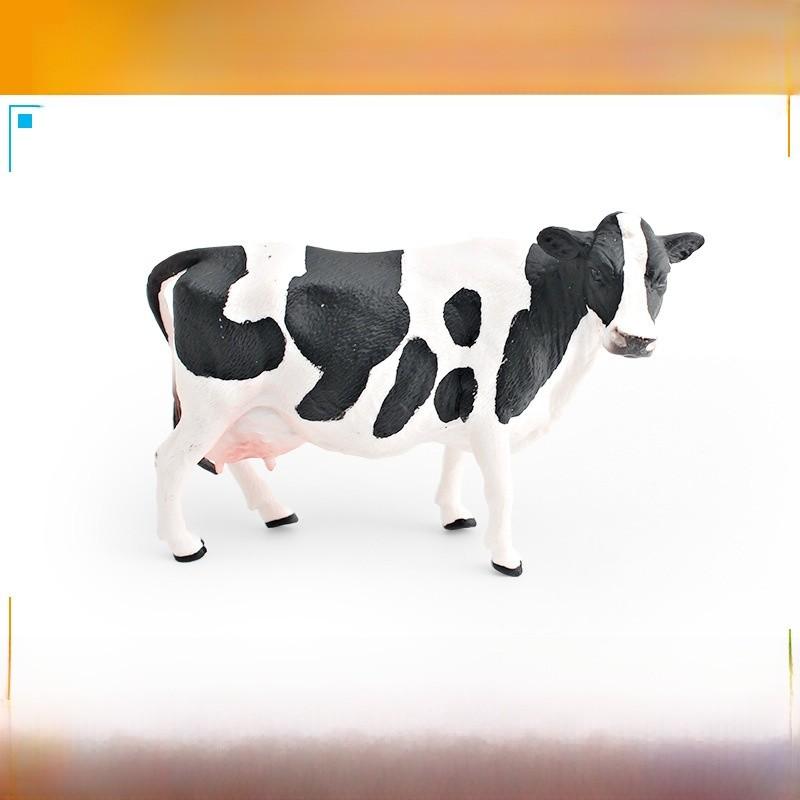 Реалистичные фигурки сельскохозяйственных животных из ПВХ с моделями дойной коровы и быка для детских развивающих игрушек