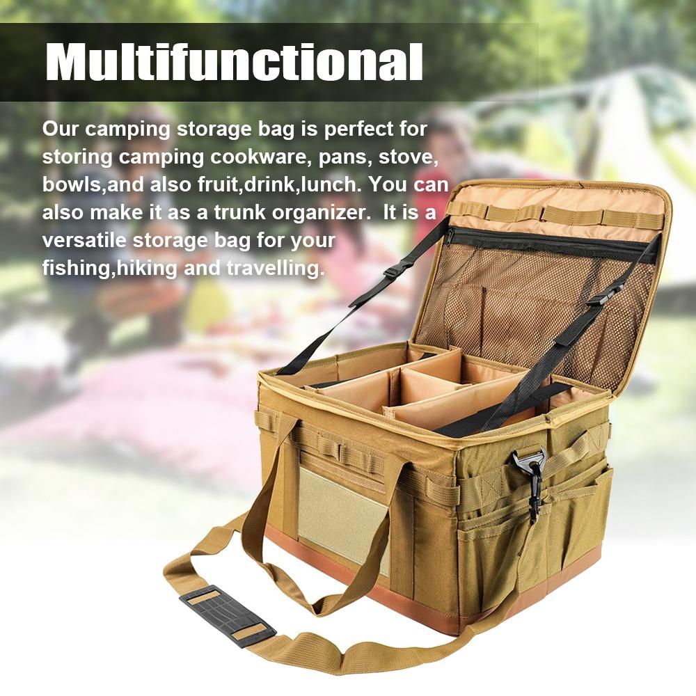 Hard Shell Camping Bag 30L Camping Storage Organizer Durable Camping Storage Bag  Outdoor Camping