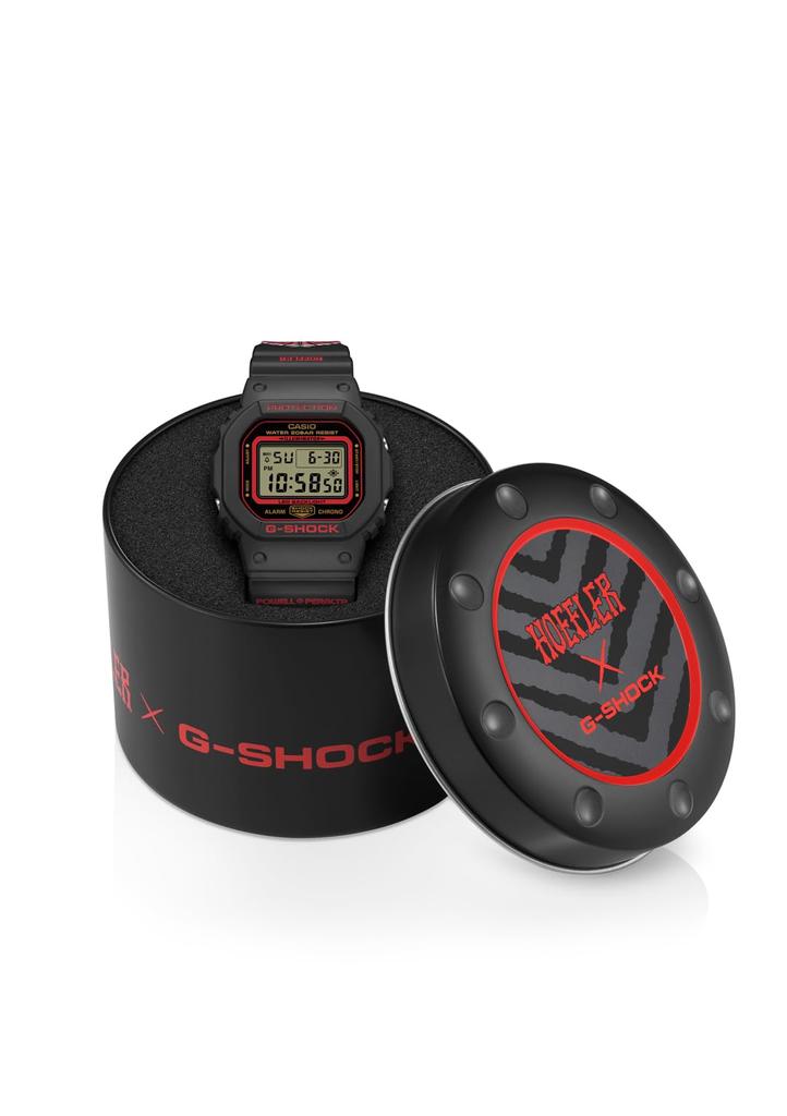 Casio x Kelvin Hoefler x Powell Peralta Модель тройной коллаборации Черные часы G-SHOCK DW-5600KH-1JR Мужские