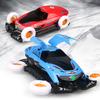Electric Universal Four-wheel Rotating Stunt Car Colorful Music Light Automatic Door Deformation Car