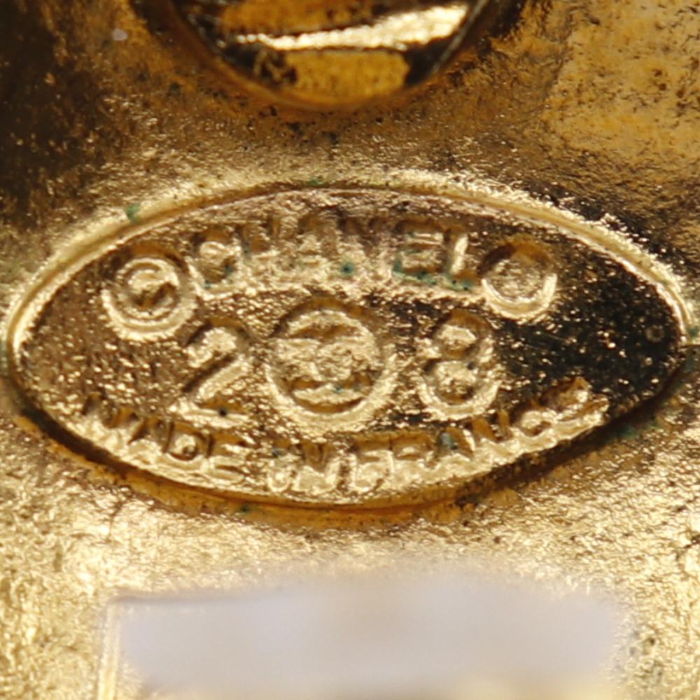 Chanel Серьга COCO Mark винтажная Позолоченное золото 16 г Женская Б/у