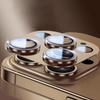 Luxury Full Cover Metal Camera Lens Protector For iPhone 16 Pro Max Tempered Glass For iPhone 15 14 Plus 13 12 11 Pro Max Camera Film